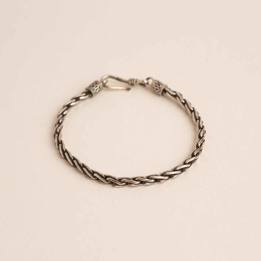 Sterling Silver Unisex Rope Bracelet