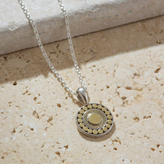 Mandalay - Solid 18ct Gold Boho Pendant