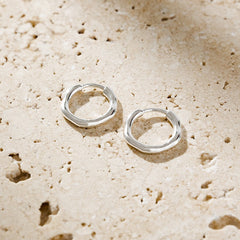 Tanna - Small Silver Hoops