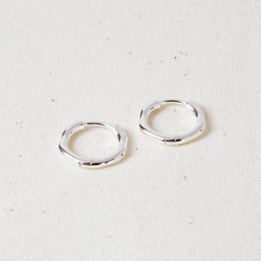 Tanna - Small Silver Hoops