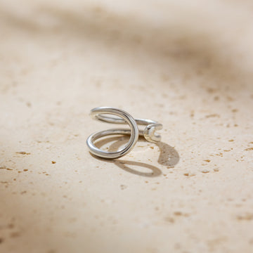 Tarutao - Polished Open Silver Ring