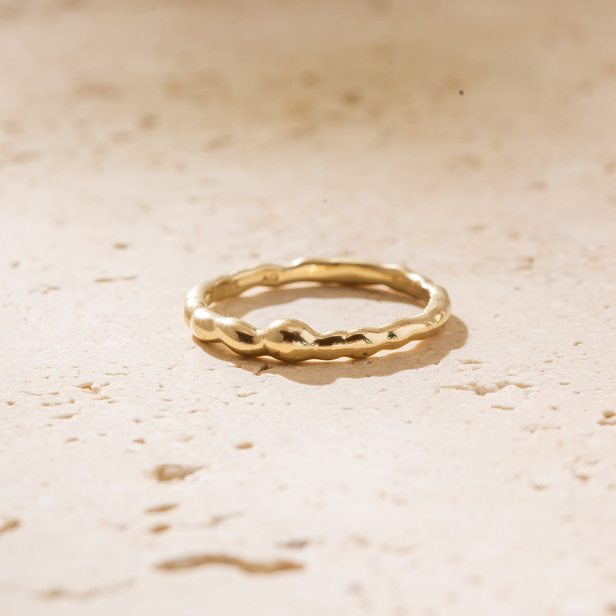 Tanna Molten gold Ring