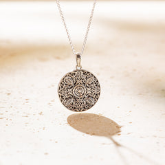 Ubud - Silver Detailed Pendant