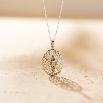 Palawan - Mixed Metal Boho Pendant