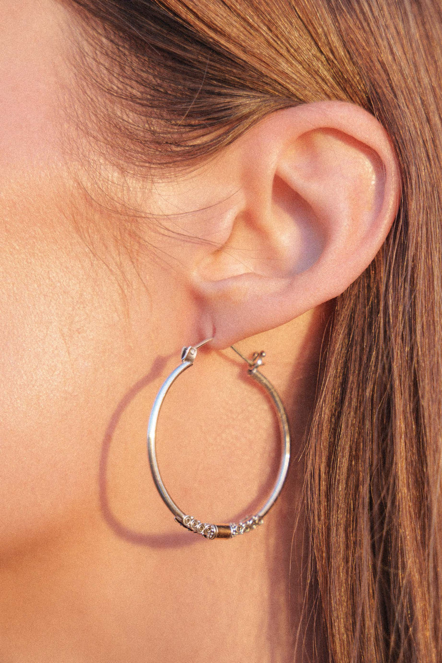 Ubud - Detailed Boho Hoop Earrings