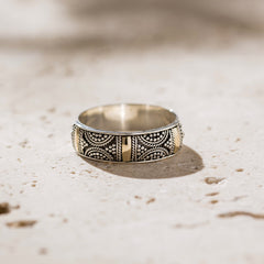 Brighton - Boho Sterling Silver Gold Ring