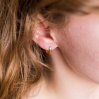 Tanna - 14ct Gold Vermeil huggie hoops