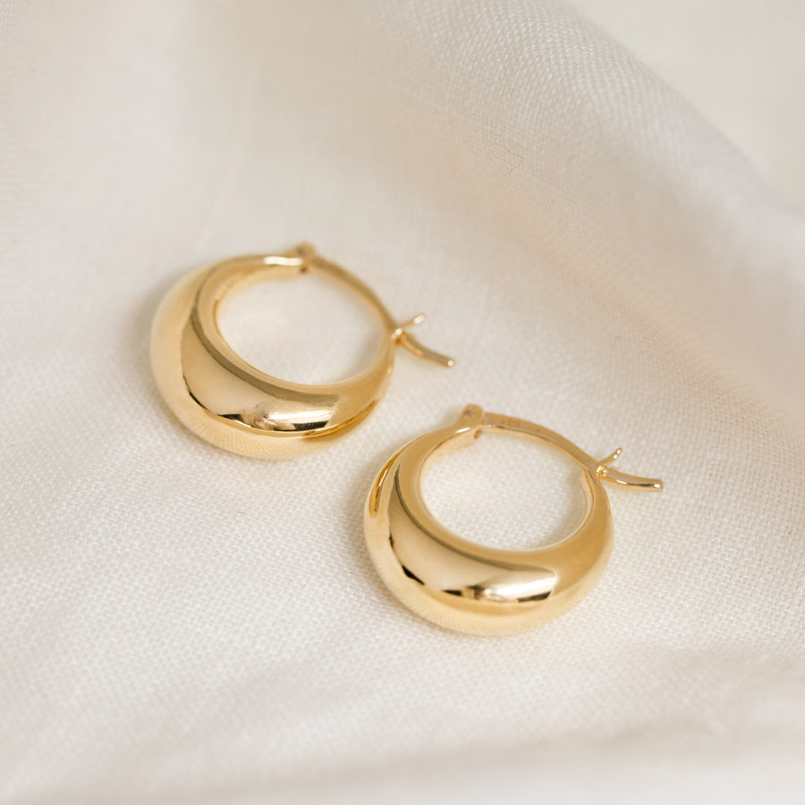 Banda - 14ct Gold Vermeil Creole Hoops Earrings